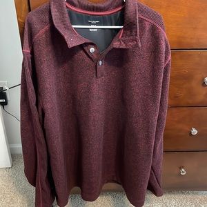 Van Heusen 2XLT Big&Tall Red/Black Mens Sweater